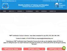Tablet Screenshot of nishthatraining.com